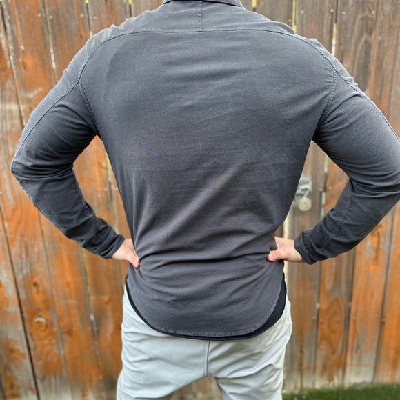 Lululemon long sleeve grey button up - Picture 12 of 16